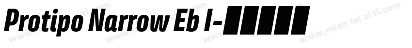 Protipo Narrow Eb I字体转换